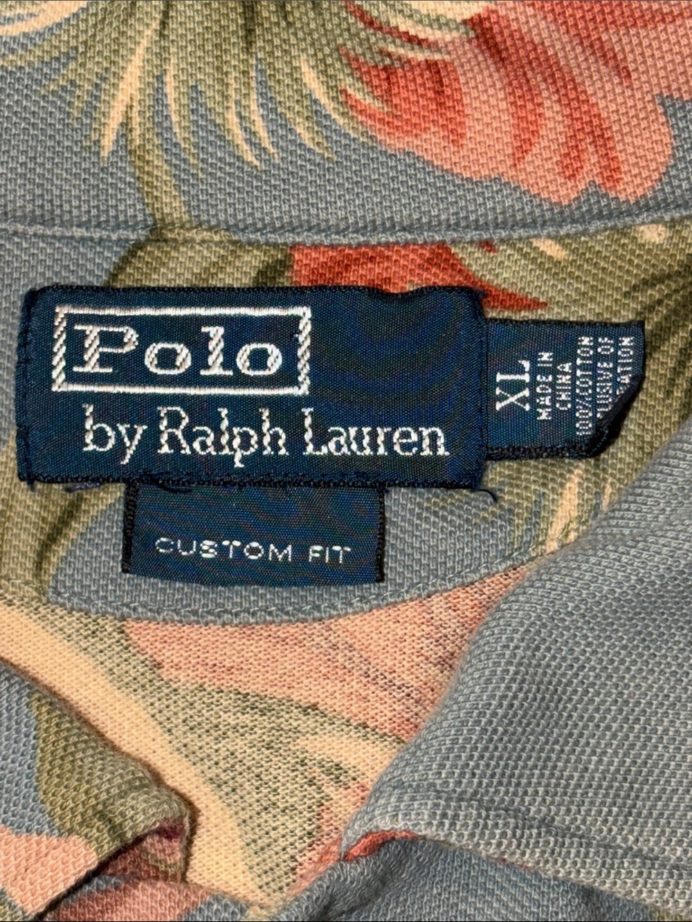 Polo by Ralph Lauren Gray Floral Short-Sleeve Polo - Picture 4 of 5